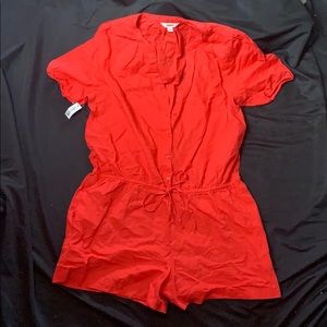 Red Short Romper